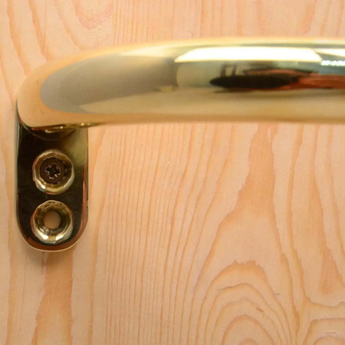 Unlacquered Brass Cafe Curtain Rod, French Return Solid Brass Curtain Holder