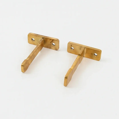 Unlacquered Brass Wall Supports For Rods, Curtains, Etc, DDP shipping