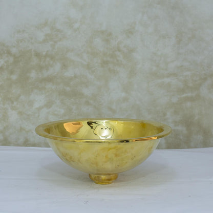 Bathroom Drop-in Sink, Brass Basin Sink, Round Sink, Bathroom Sink Brass