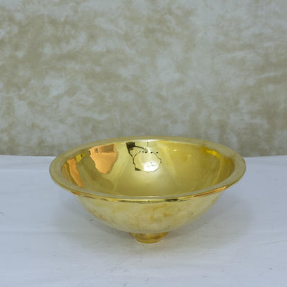 Bathroom Drop-in Sink, Brass Basin Sink, Round Sink, Bathroom Sink Brass