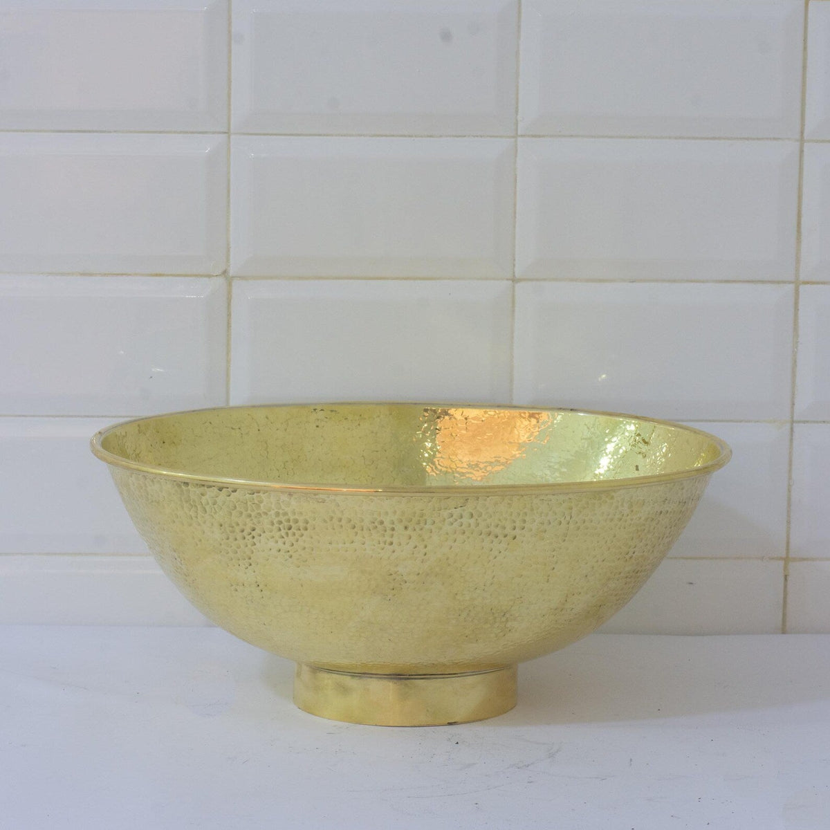 Hammered Vessel Sink Oval, Bathroom Oval Washbasin, Brass Vessel Sink, Brass Oval Sink, Brass Basin Sink