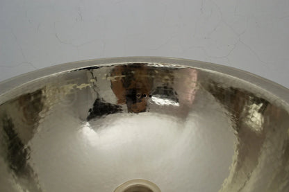 Handcrafted Solid German Silver Sink, Drop In Customizable German Silver Sink (14,5”)