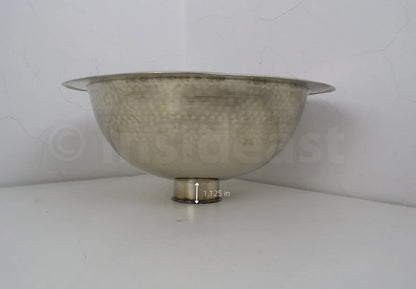 Handcrafted Solid German Silver Sink, Drop In Customizable German Silver Sink (14,5”)