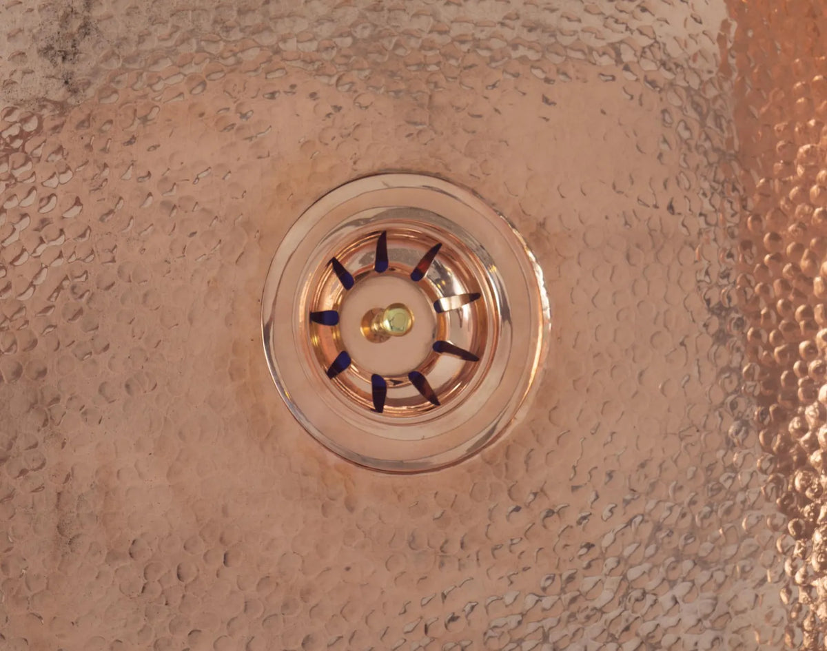 Solid Copper Undermount Hammered Sink, Copper Bar Sink Square, Copper Farmhouse Sink