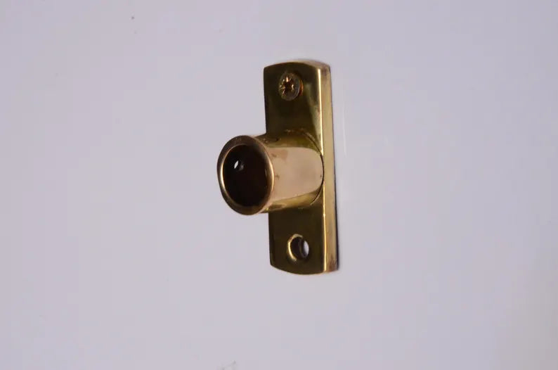Unlacquered Brass Café Curtain Rod – Solid Brass Rod with Brass Brackets