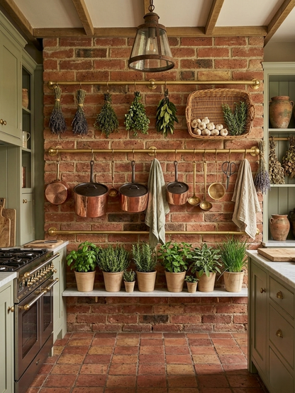 Light Copper Pot Rail - The Utensil Rail