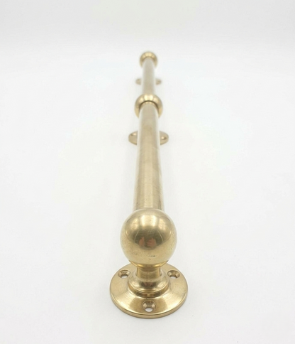 Unlacquered Brass Gallery Picture Rail System – Hand-Finished Art Hanging Rail