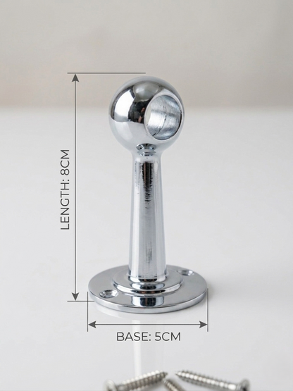 Polished Chrome Pot Rail - The Utensil Rail | Noble Brass