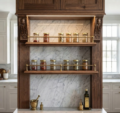 Solid Brass Gallery Rail – Handmade Cabinet & Shelf Brass Railings