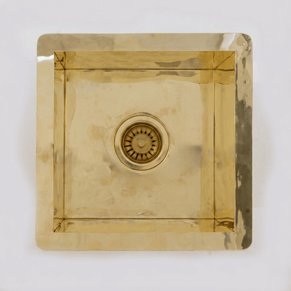 Handcrafted Polished Square Sink | Undermount Basin
