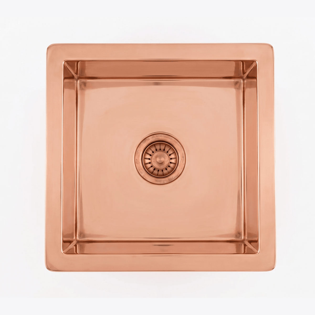 Handcrafted Polished Square Sink | Undermount Basin
