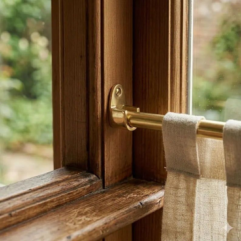 Minimal Inside Mount Cafe Curtain Rod