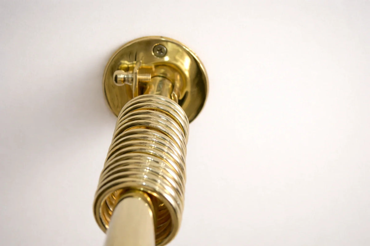 Unlacquered Brass Inside Mount Café Curtain Rod Bracket – Stylish Window Hardware