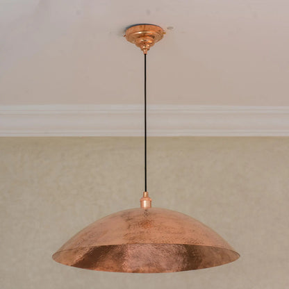 Customizable Large Unlacquered Copper Pendant Light, Ceiling Copper Light Fixture