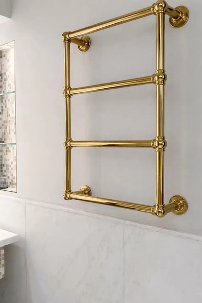 Luxury Unlacquered Brass Wall Mounted Towel Holder