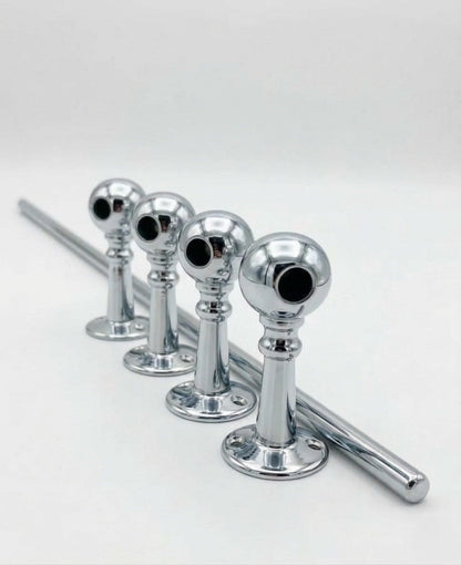 Solid Brass Gallery Rail in Polished Chrome Finish