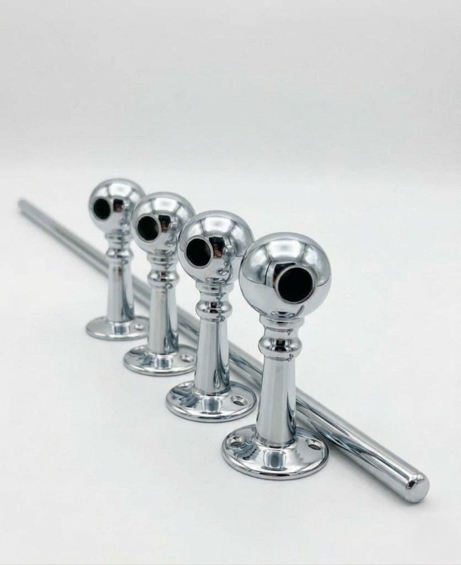 Solid Brass Gallery Rail in Polished Chrome Finish