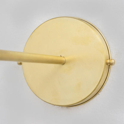 Powder Room Brass Sconce, Brushed Brass Wall Lamp, Wall Lighting Fixture