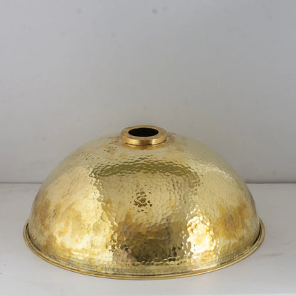 Hammered Unlacquered Brass Round Vanity Basin Sink, Bathroom Top Mount Bowl Sink