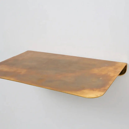 Unlacquered Brass Floating Shelf For Walls And Bathrooms