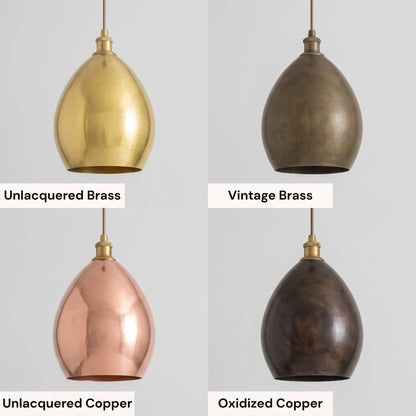 Smooth Oil Rubbed Brass Cone Pendant Light, Kitchen Island Ceiling Lamp