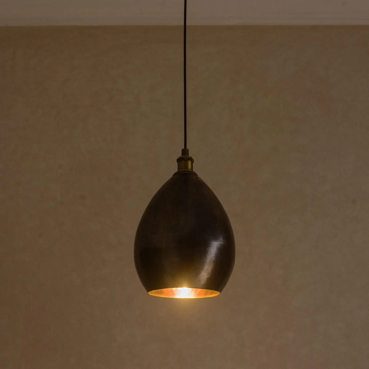 Smooth Oil Rubbed Brass Cone Pendant Light, Kitchen Island Ceiling Lamp