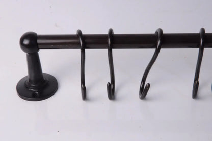 Kitchen Hanging Pot Rack, Nickel Finish, Dark Bronze Finish