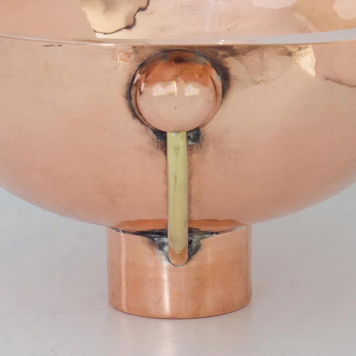 Unlacquered Solid Copper Undermount Sink, Round Copper Basin, Copper Bathroom Sink