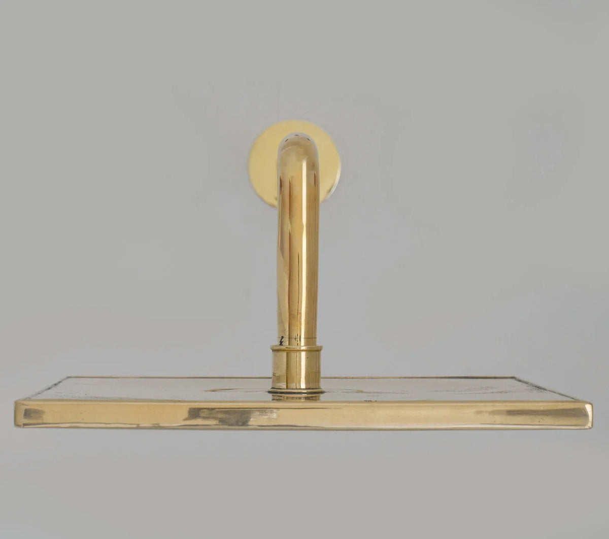 Unlacquered Brass Shower Head, Square Rain Showerhead, Outdoor Indoor Shower