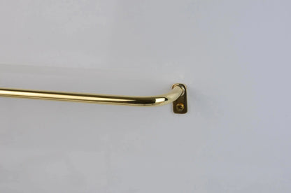 Thin Brass Cafe Curtain Rod, French Return Drapery Pole, DDP shipping