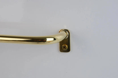 Thin Brass Cafe Curtain Rod, French Return Drapery Pole, DDP shipping