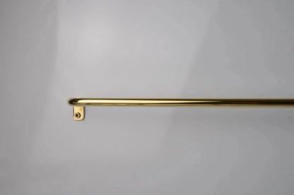 Thin Brass Cafe Curtain Rod, French Return Drapery Pole, DDP shipping