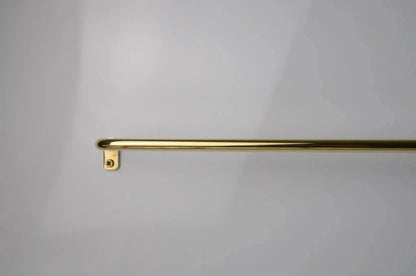 Thin Brass Cafe Curtain Rod, French Return Drapery Pole, DDP shipping