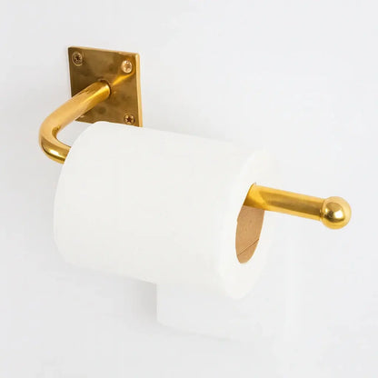 Rustic Brass Wall Mounted Toilet Paper Holder