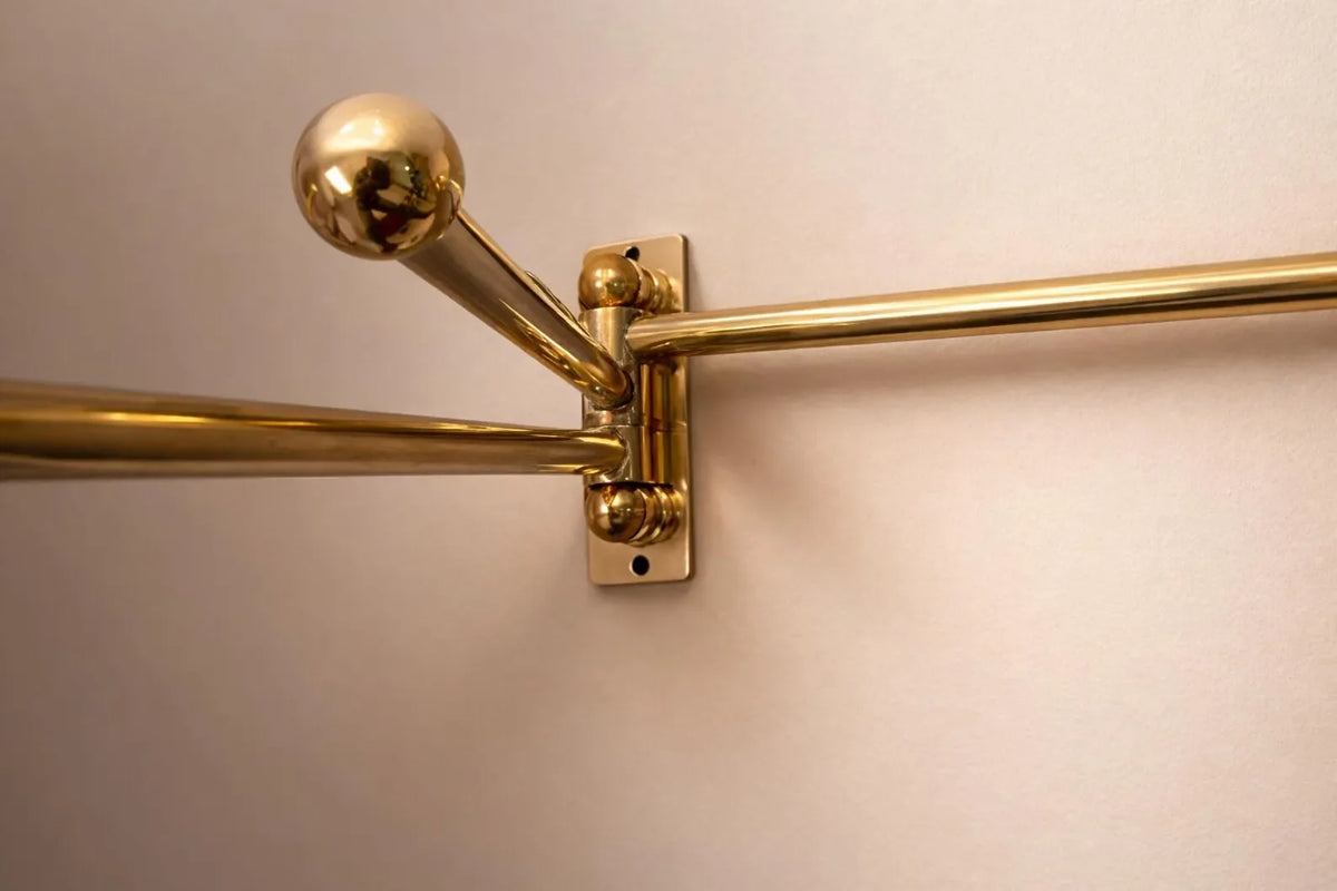 Solid Brass Swing Arm Towel Bar
