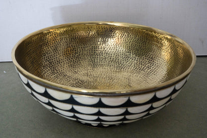 Wood And Brass Bathroom Sink, Vanity Vessel Sink