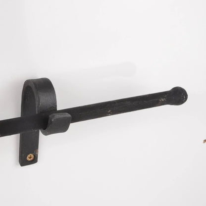 Iron curtain rods,Black wrought iron Curtain rods and Brackets . DDP Express Shipping