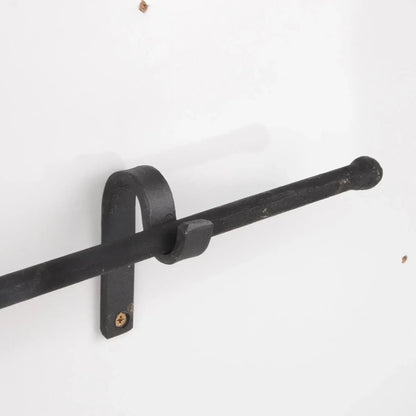 Iron curtain rods,Black wrought iron Curtain rods and Brackets . DDP Express Shipping