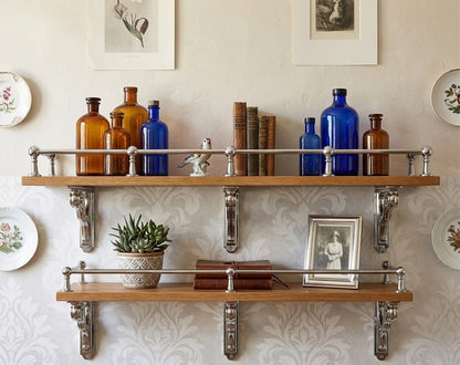 Solid Brass Gallery Rail in Polished Chrome Finish