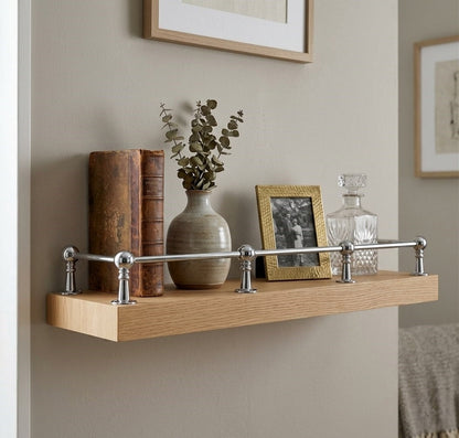 Solid Brass Gallery Rail in Polished Chrome Finish