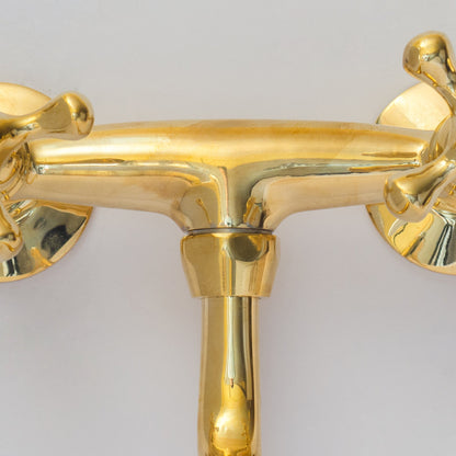 Antique Brass Kitchen Faucet – Wall Kitchen Faucet