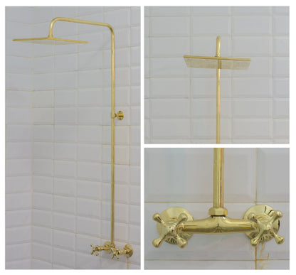 Antique Brass Shower Fixtures – Brass Shower System