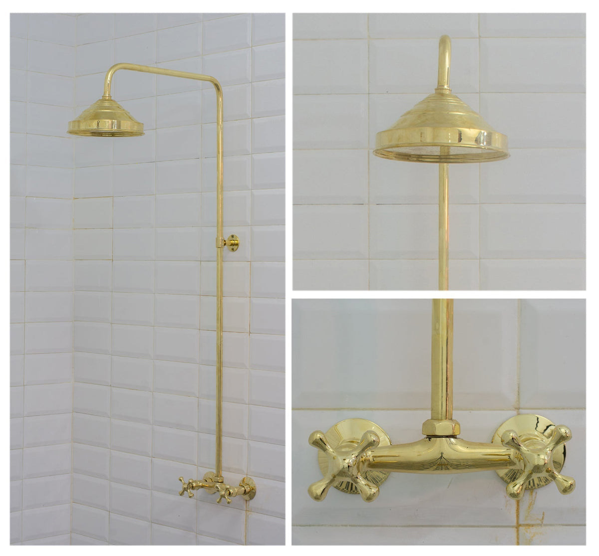 Antique Brass Shower Fixtures – Brass Shower System