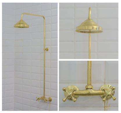 Antique Brass Shower Fixtures – Brass Shower System
