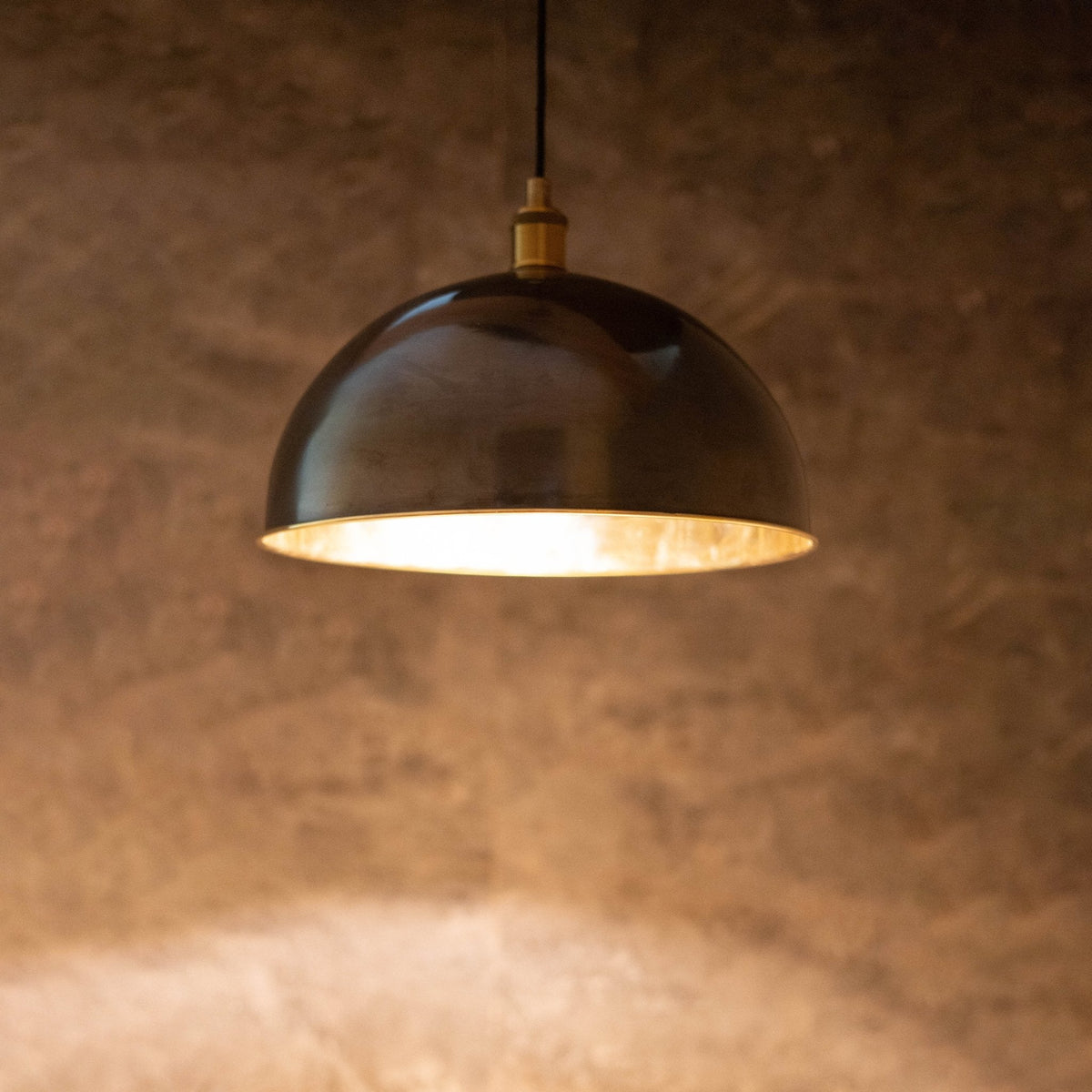 Antique Bronze Pendant Light, Bronze Dome Pendant, Antique Ceiling Lampshade