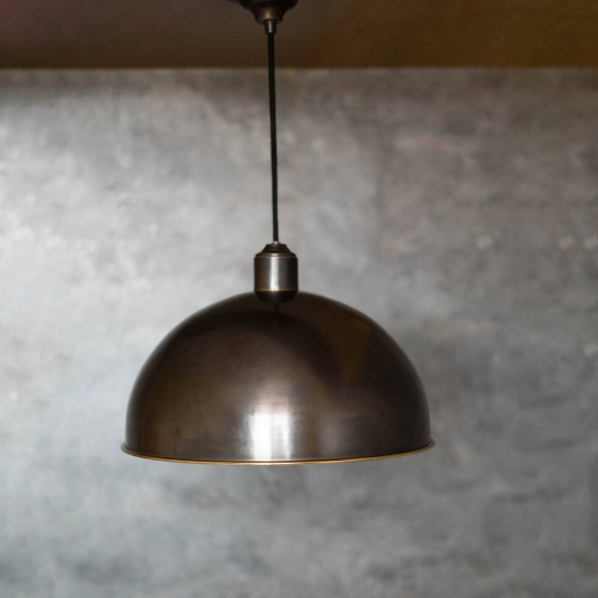 Antique Bronze Pendant Light, Bronze Dome Pendant, Antique Ceiling Lampshade