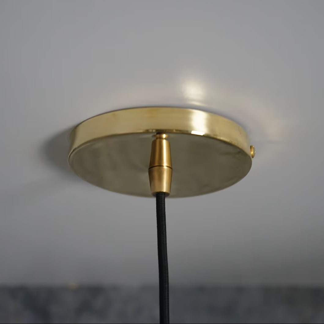 Brass Pendant Light, Hammered Brass Cylindric Pendant Light, Ceiling Light