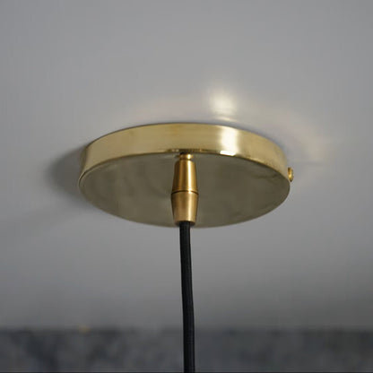 Brass Pendant Light, Hammered Brass Cylindric Pendant Light, Ceiling Light