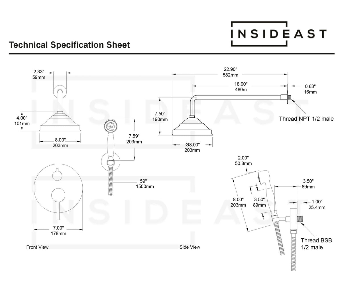 Brass Shower Fixtures – Brass Shower System