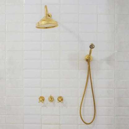 Brass Shower Fixtures – Dual Shower Head